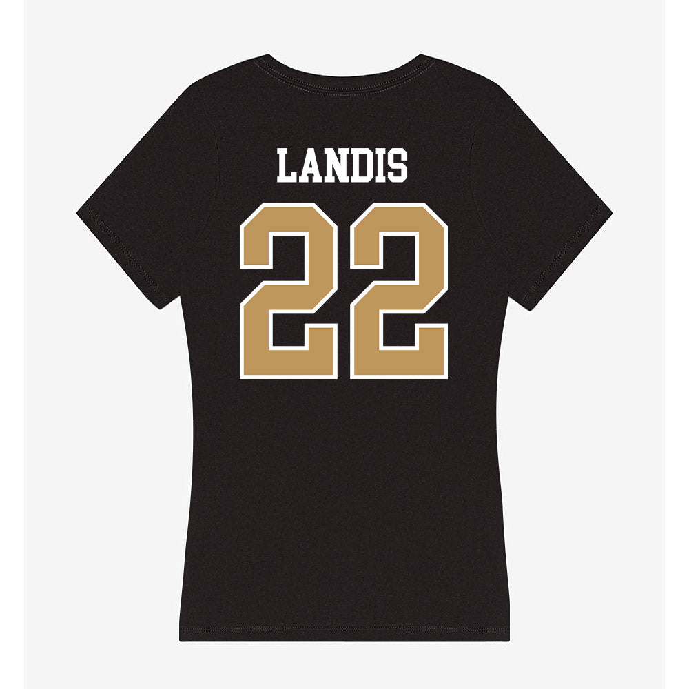 Oakland - NCAA Baseball : Andrew Landis - Women's V-Neck T-Shirt-1