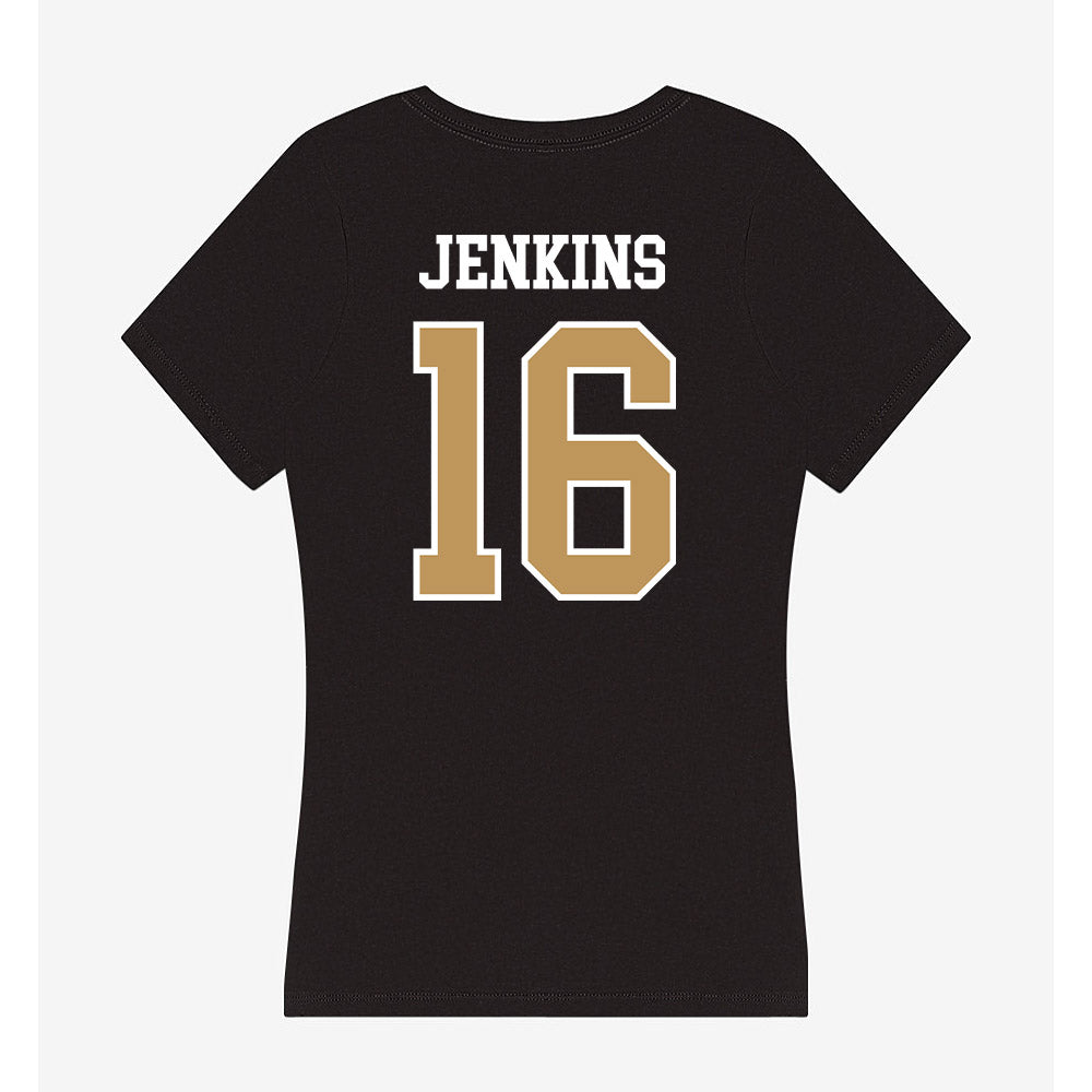 Oakland - NCAA Women's Soccer : Corinne Jenkins - Women's V-Neck T-Shirt-1