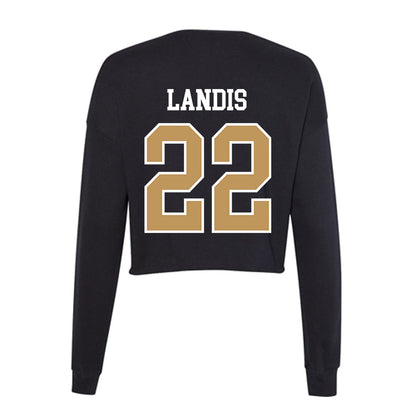 Oakland - NCAA Baseball : Andrew Landis - Women's Cropped Crew Fleece-1