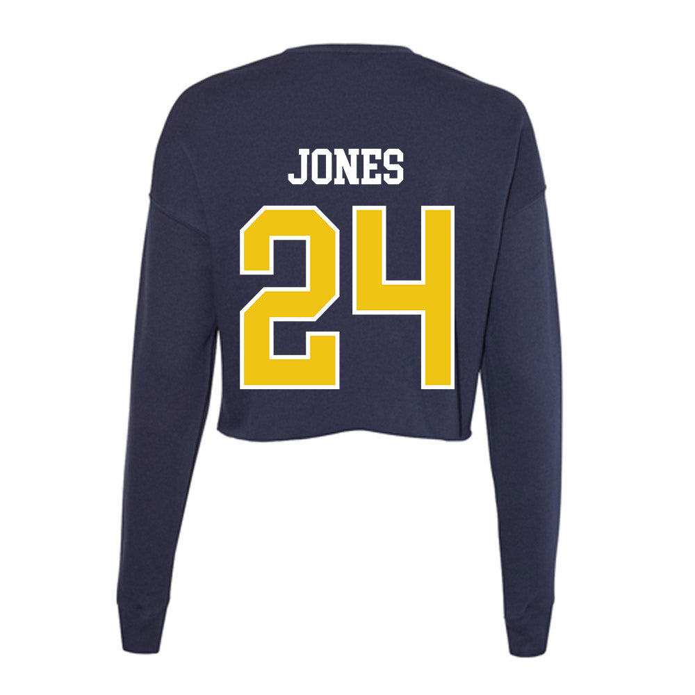 La Salle - NCAA Men's Basketball : Deuce Jones - Women's Cropped Crew Fleece-1