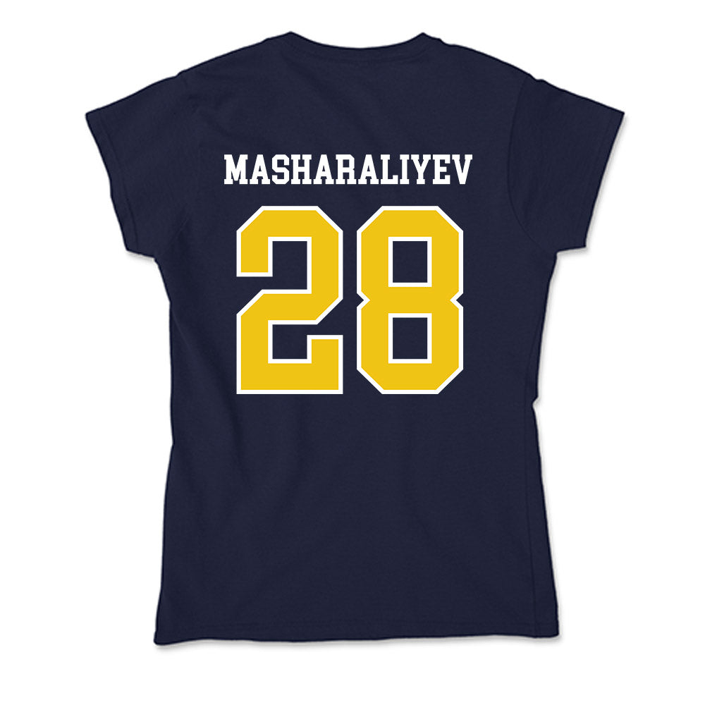 La Salle - NCAA Men's Basketball : Arlan Masharaliyev - Soft Style Women’s T-Shirt-1