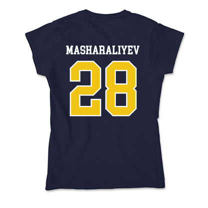 La Salle - NCAA Men's Basketball : Arlan Masharaliyev - Soft Style Women’s T-Shirt-1
