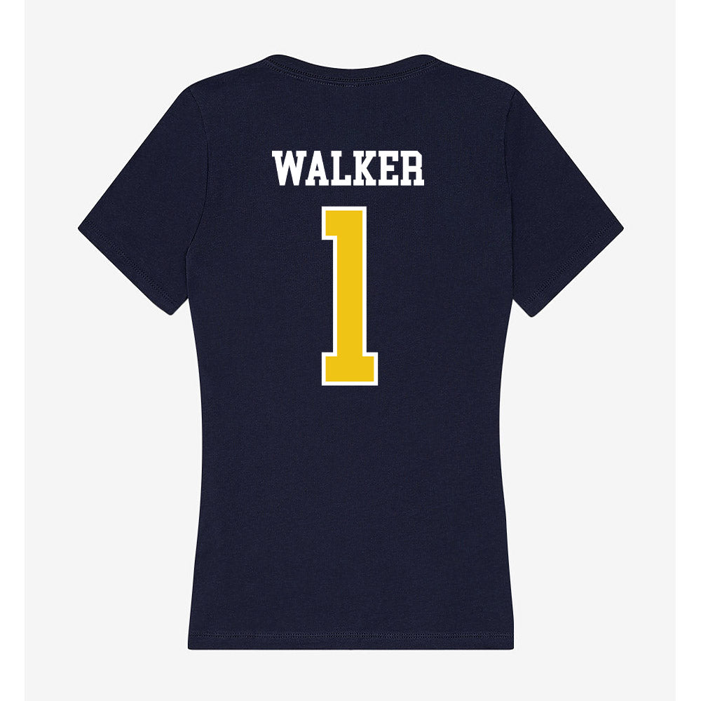 La Salle - NCAA Men's Basketball : Ashton Walker - Women's V-Neck T-Shirt-1