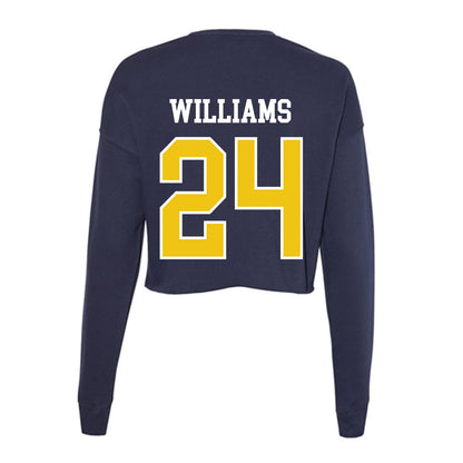 La Salle - NCAA Women's Basketball : Kiara Williams - Women's Cropped Crew Fleece-1
