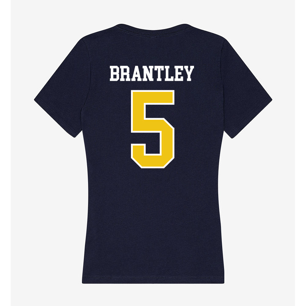 La Salle - NCAA Men's Basketball : Khalil Brantley - Women's V-Neck T-Shirt-1