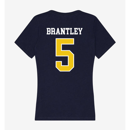 La Salle - NCAA Men's Basketball : Khalil Brantley - Women's V-Neck T-Shirt-1