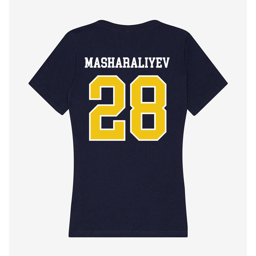 La Salle - NCAA Men's Basketball : Arlan Masharaliyev - Women's V-Neck T-Shirt-1