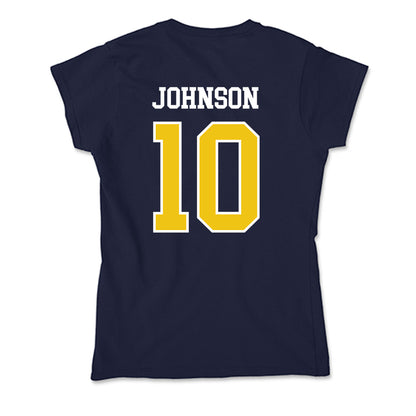 La Salle - NCAA Men's Basketball : Jaden Johnson - Soft Style Women’s T-Shirt-1
