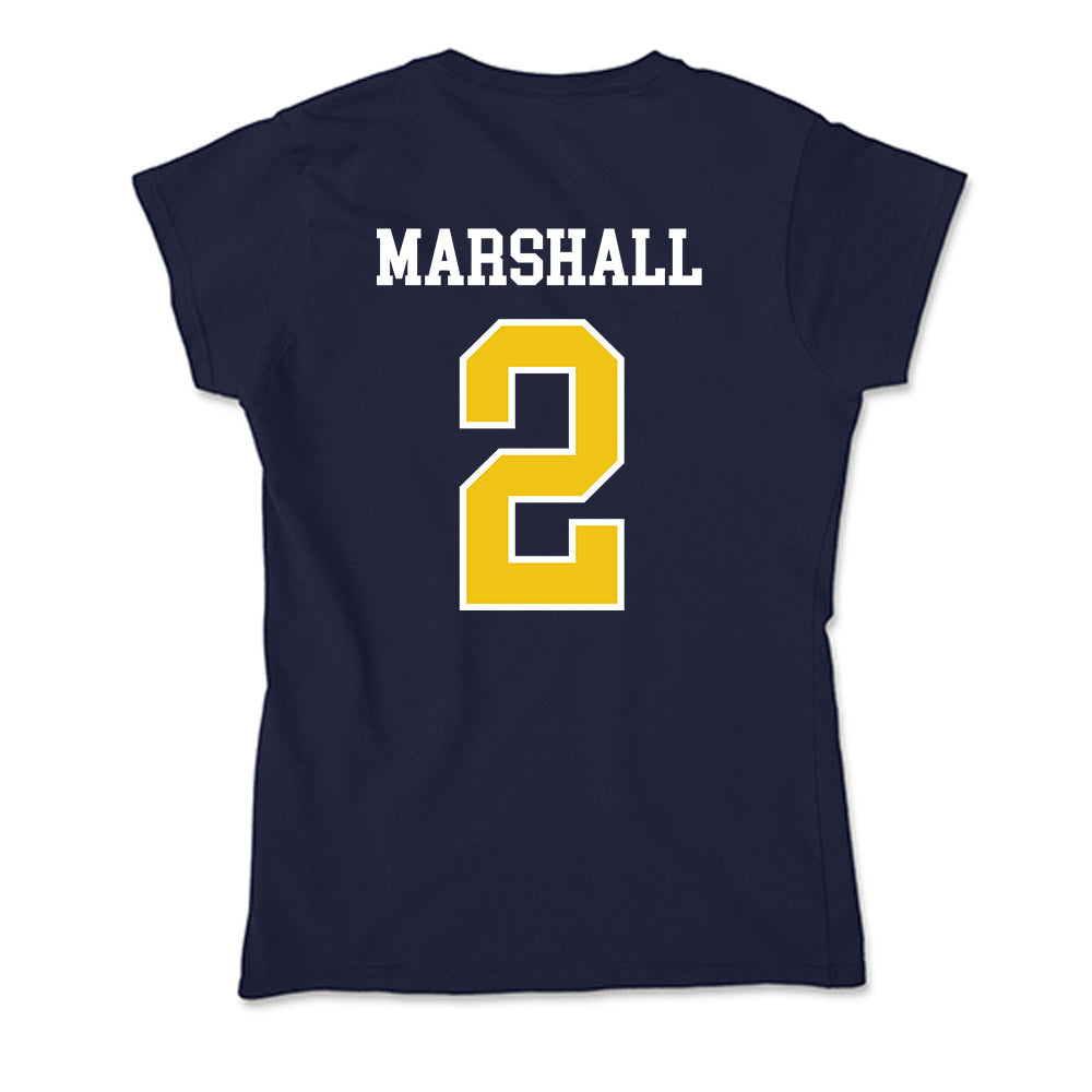 La Salle - NCAA Men's Basketball : Jaeden Marshall - Soft Style Women’s T-Shirt-1