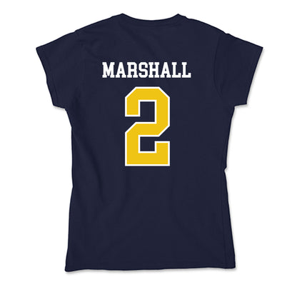 La Salle - NCAA Men's Basketball : Jaeden Marshall - Soft Style Women’s T-Shirt-1