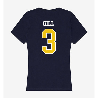 La Salle - NCAA Men's Basketball : Anwar Gill - Women's V-Neck T-Shirt-1