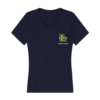 La Salle - NCAA Acrobatics & Tumbling : Julia Gaetano - Women's V-Neck T-Shirt-0