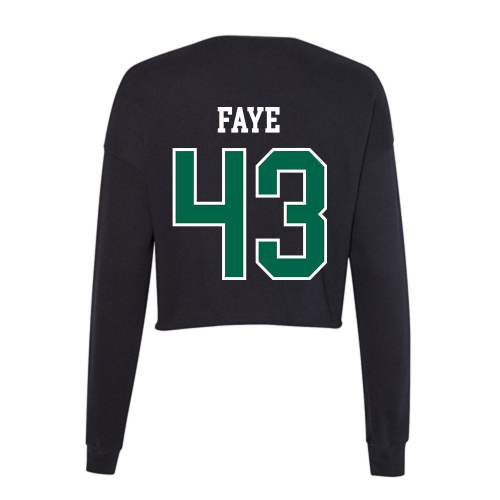 Siena - NCAA Men's Lacrosse : Fallou Faye - Women's Cropped Crew Fleece-1