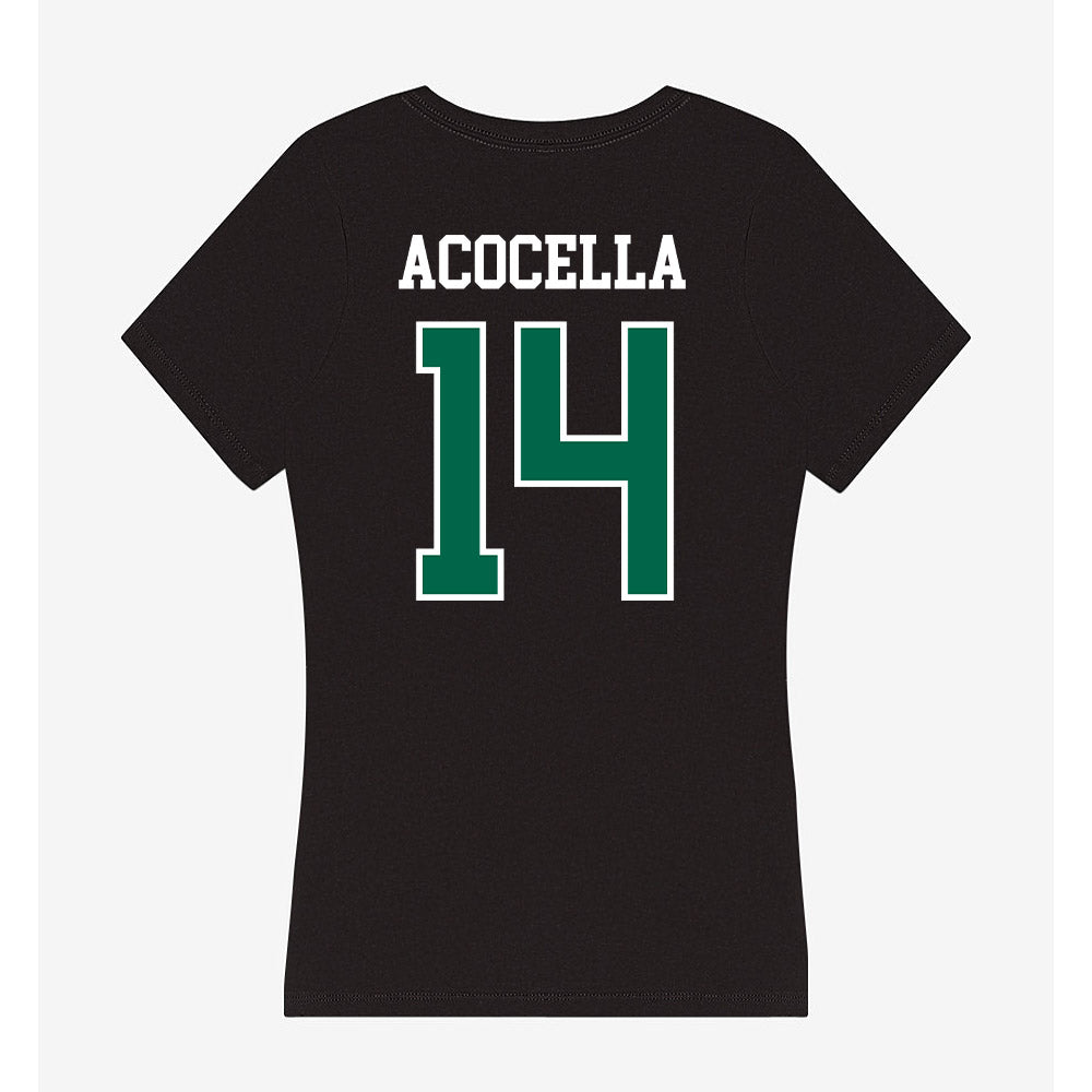 Siena - NCAA Men's Soccer : Nico Acocella - Women's V-Neck T-Shirt-1