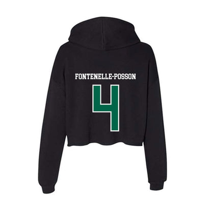 Siena - NCAA Women's Basketball : Valencia Fontenelle-Posson - Women's Crop Fleece Hoodie-1