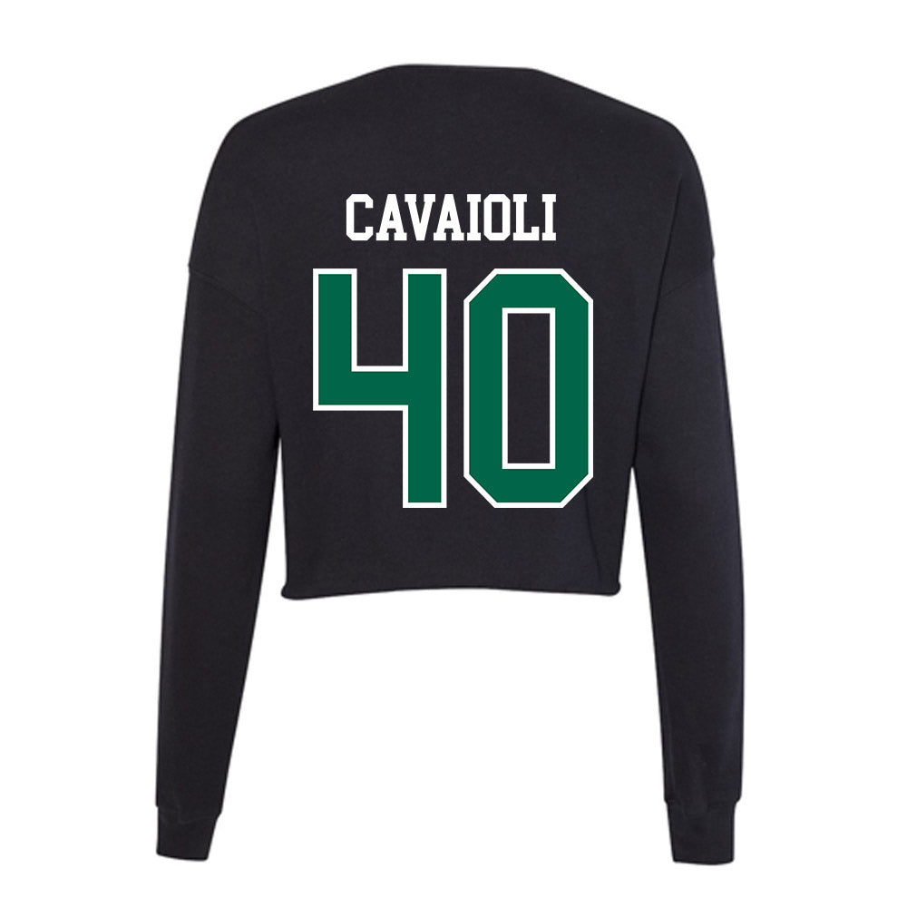 Siena - NCAA Men's Lacrosse : Jack Cavaioli - Women's Cropped Crew Fleece-1