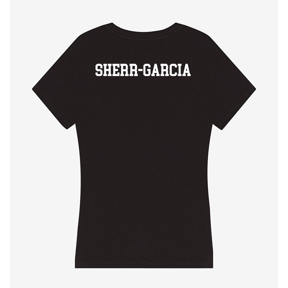 Siena - NCAA Women's Swimming & Diving : bette sherr-garcia - Women's V-Neck T-Shirt-1