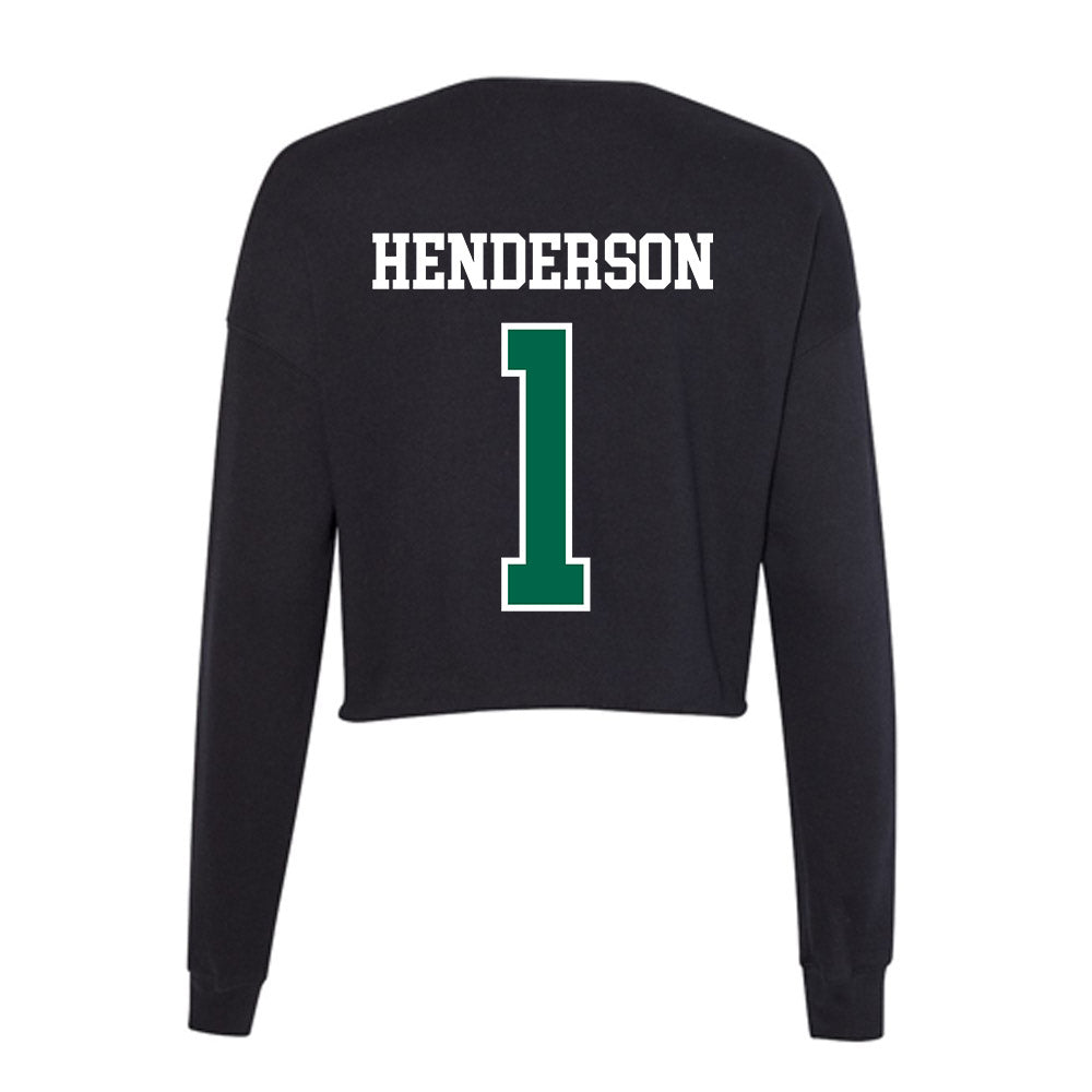 Siena - NCAA Men's Basketball : Isaiah Henderson - Women's Cropped Crew Fleece-1