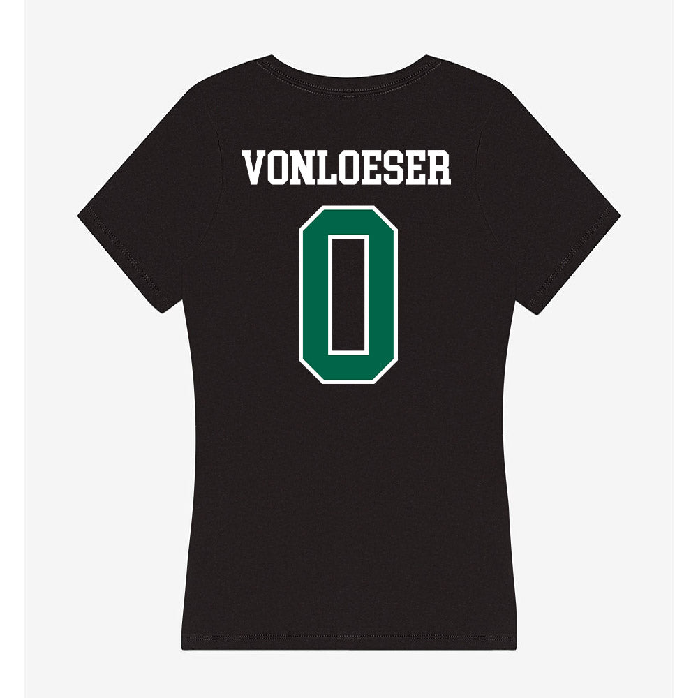 Siena - NCAA Women's Soccer : Addison VonLoeser - Women's V-Neck T-Shirt-1