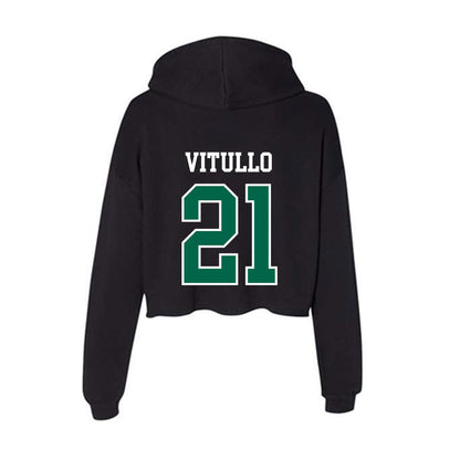 Siena - NCAA Women's Soccer : Sophia Vitullo - Women's Crop Fleece Hoodie-1