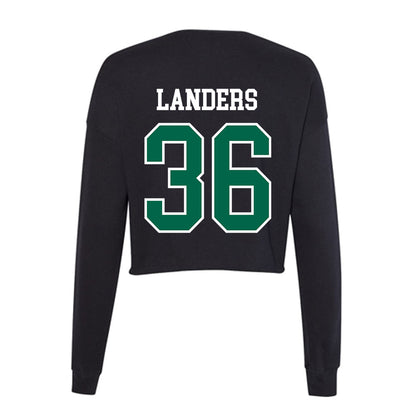 Siena - NCAA Men's Lacrosse : Christopher Landers - Women's Cropped Crew Fleece-1