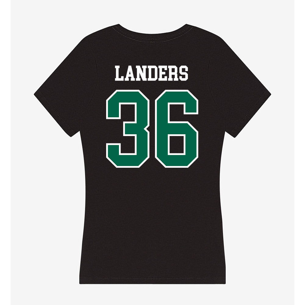 Siena - NCAA Men's Lacrosse : Christopher Landers - Women's V-Neck T-Shirt-1