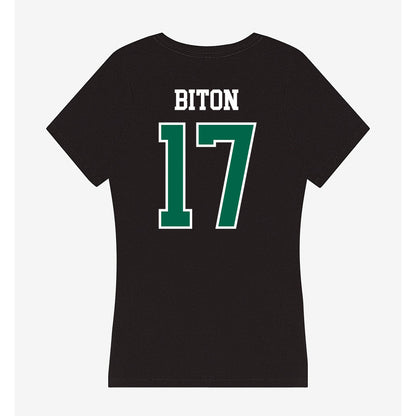 Siena - NCAA Men's Soccer : Ben Biton - Women's V-Neck T-Shirt-1