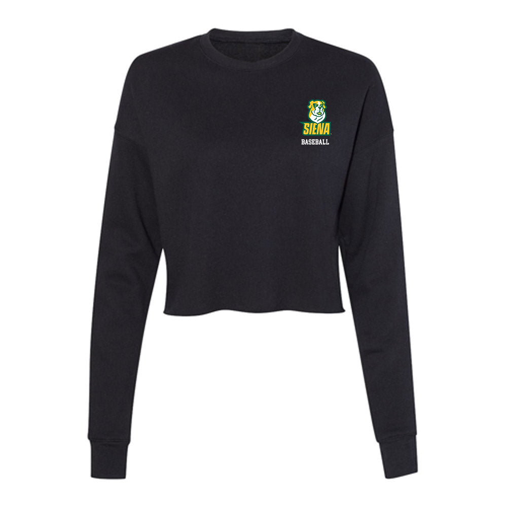 Siena - NCAA Baseball : Noah Brooks - Women's Cropped Crew Fleece-0