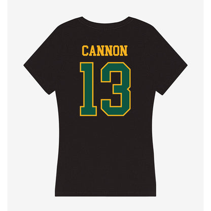 William & Mary - NCAA Football : Trevon Cannon - Women's V-Neck T-Shirt-1