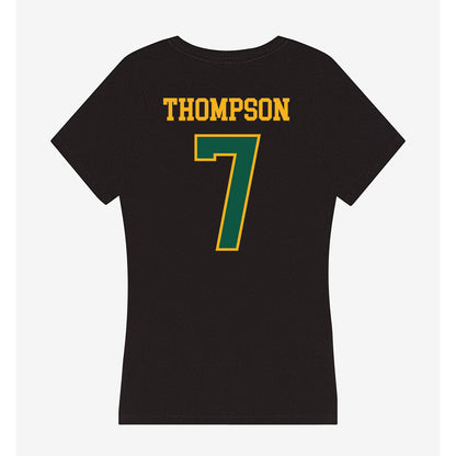 William & Mary - NCAA Football : Deven Thompson - Women's V-Neck T-Shirt-1