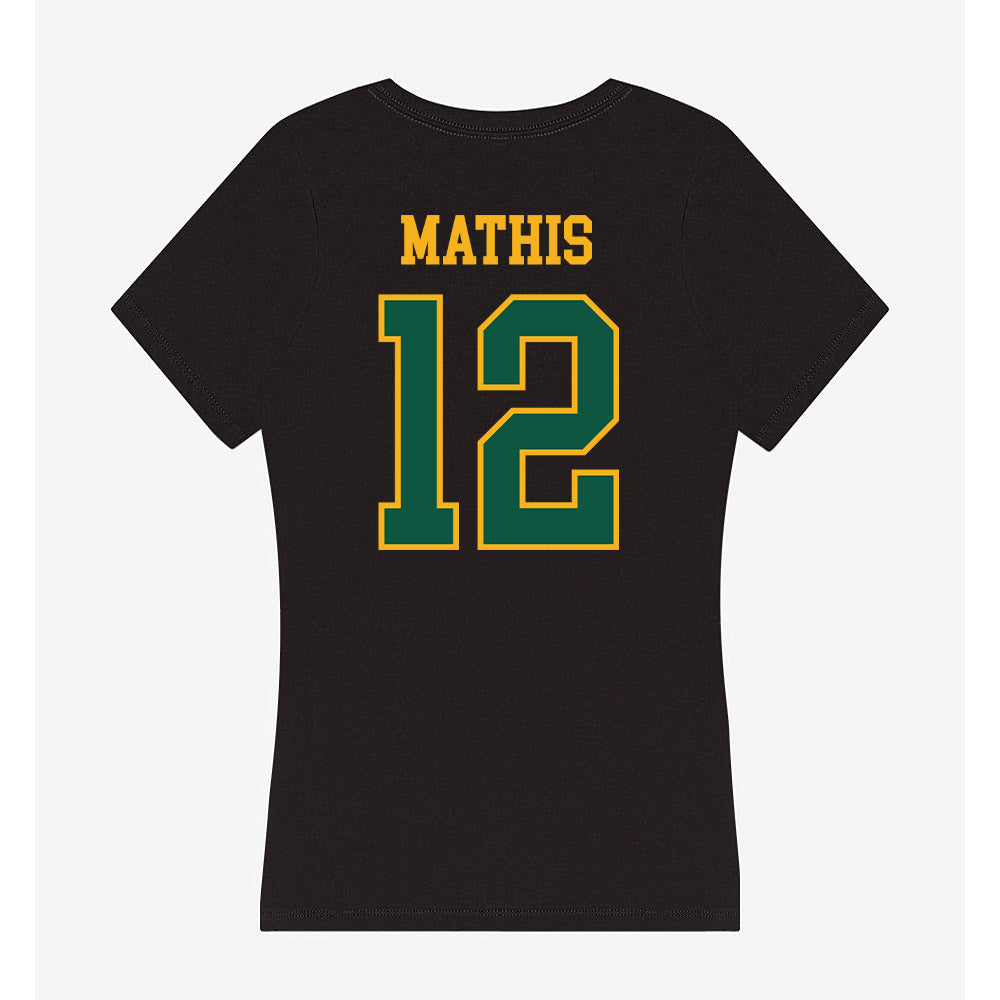 William & Mary - NCAA Football : Hollis Mathis - Women's V-Neck T-Shirt-1