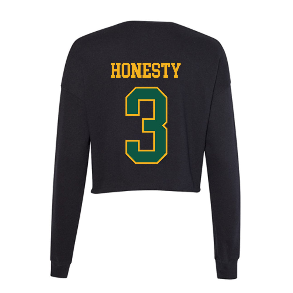 William & Mary - NCAA Football : Alfred Honesty - Women's Cropped Crew Fleece-1
