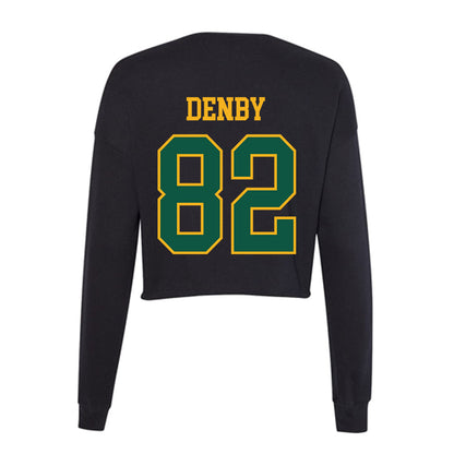 William & Mary - NCAA Football : Benny Denby - Women's Cropped Crew Fleece-1