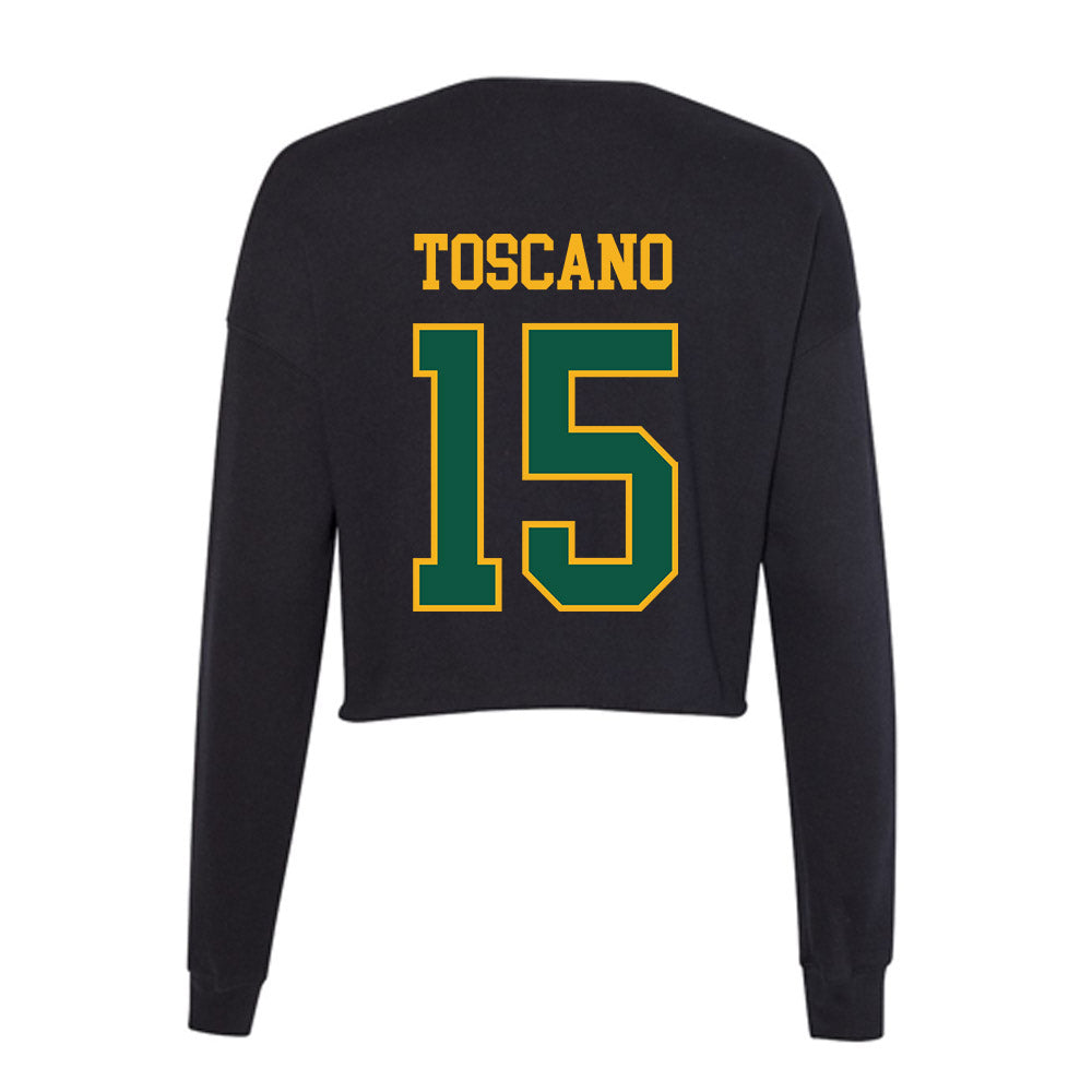 William & Mary - NCAA Football : Jack Toscano - Women's Cropped Crew Fleece-1
