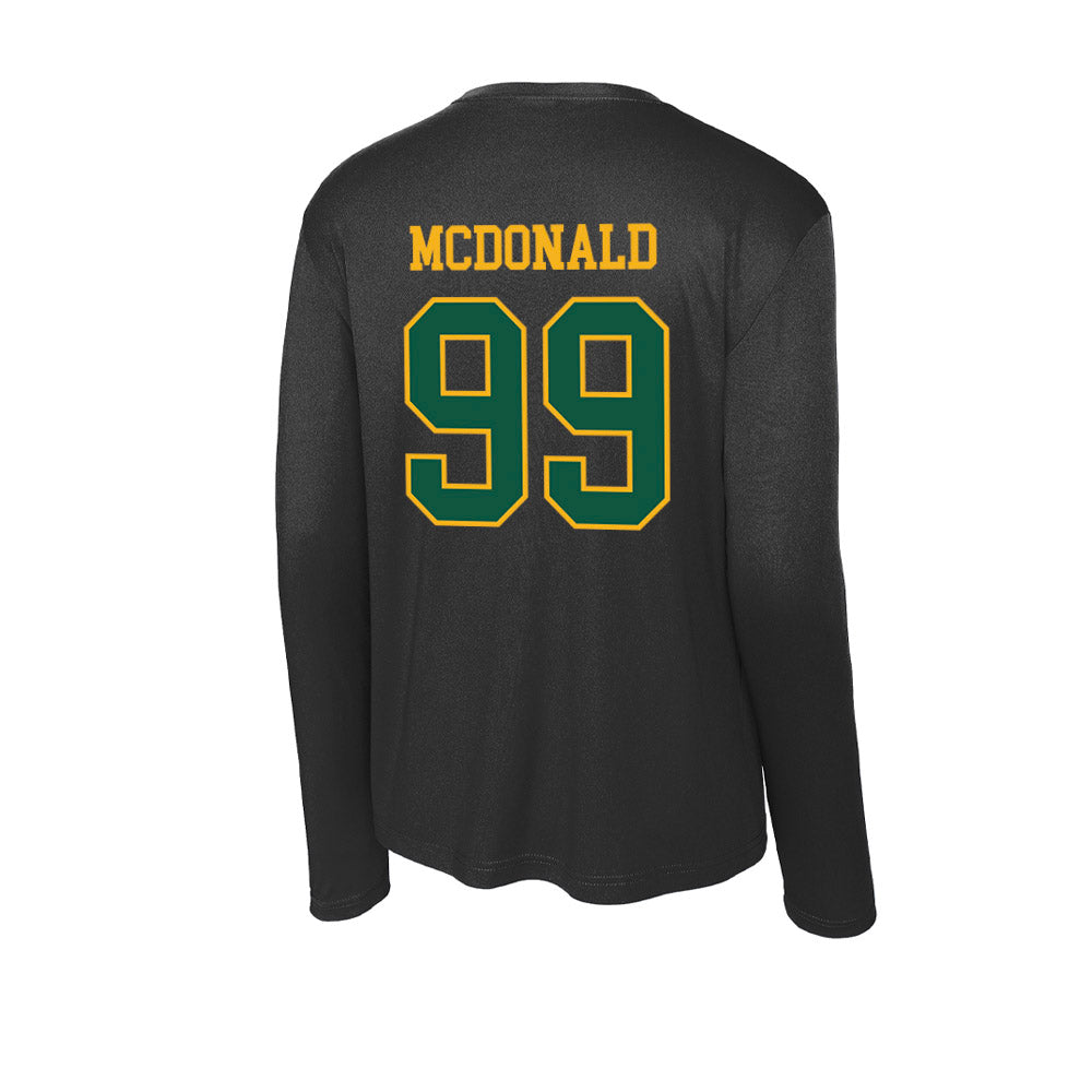William & Mary - NCAA Football : Nathaniel McDonald - Activewear Long Sleeve T-Shirt-1