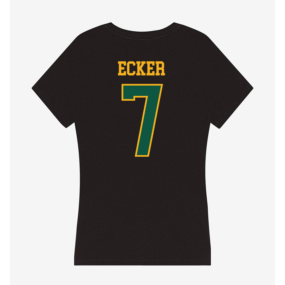 William & Mary - NCAA Baseball : Chase Ecker - Women's V-Neck T-Shirt-1