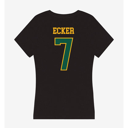 William & Mary - NCAA Baseball : Chase Ecker - Women's V-Neck T-Shirt-1