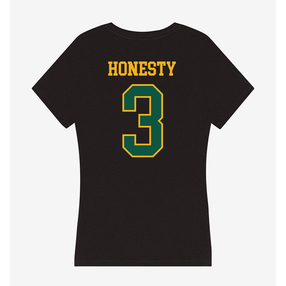 William & Mary - NCAA Football : Alfred Honesty - Women's V-Neck T-Shirt-1