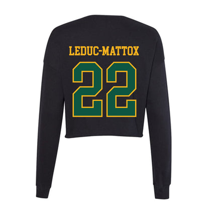 William & Mary - NCAA Football : Branson Leduc-Mattox - Women's Cropped Crew Fleece-1