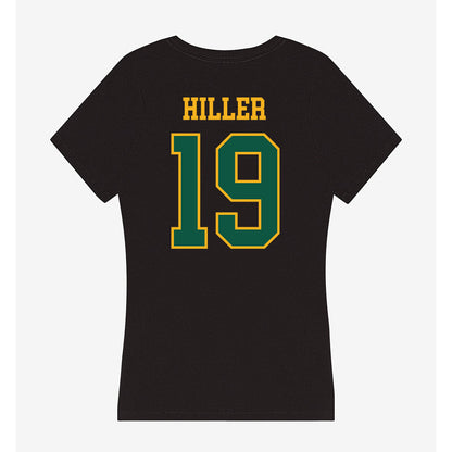 William & Mary - NCAA Football : Justin Hiller - Women's V-Neck T-Shirt-1