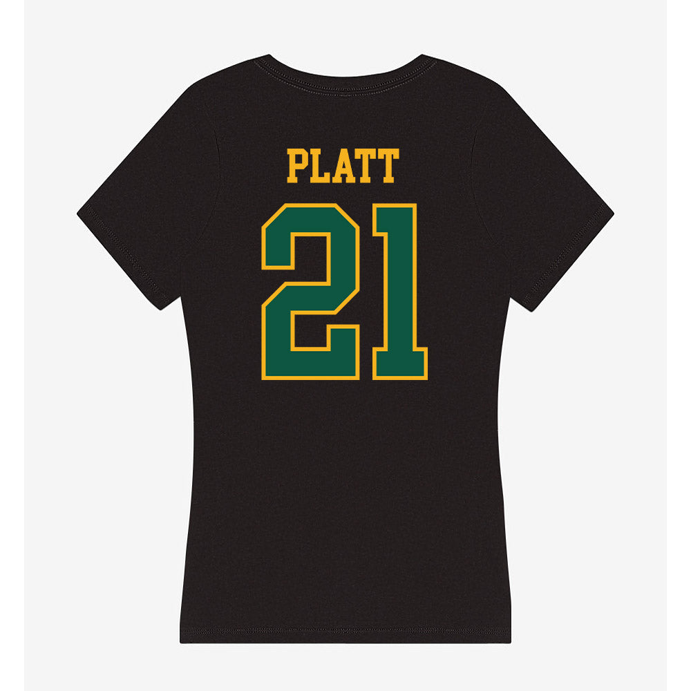 William & Mary - NCAA Football : Jayden Platt - Women's V-Neck T-Shirt-1