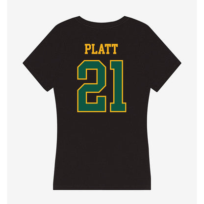 William & Mary - NCAA Football : Jayden Platt - Women's V-Neck T-Shirt-1