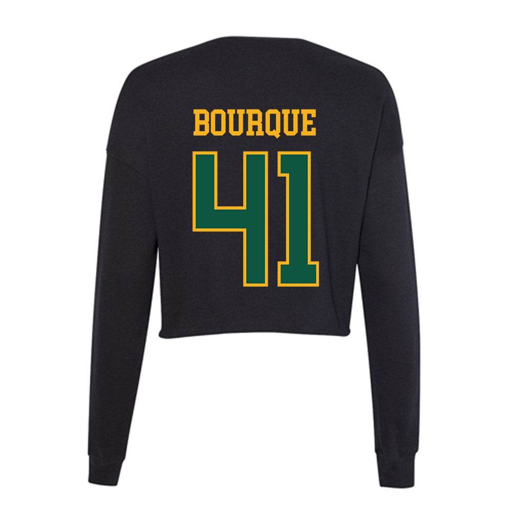 William & Mary - NCAA Baseball : Tom Bourque - Women's Cropped Crew Fleece-1