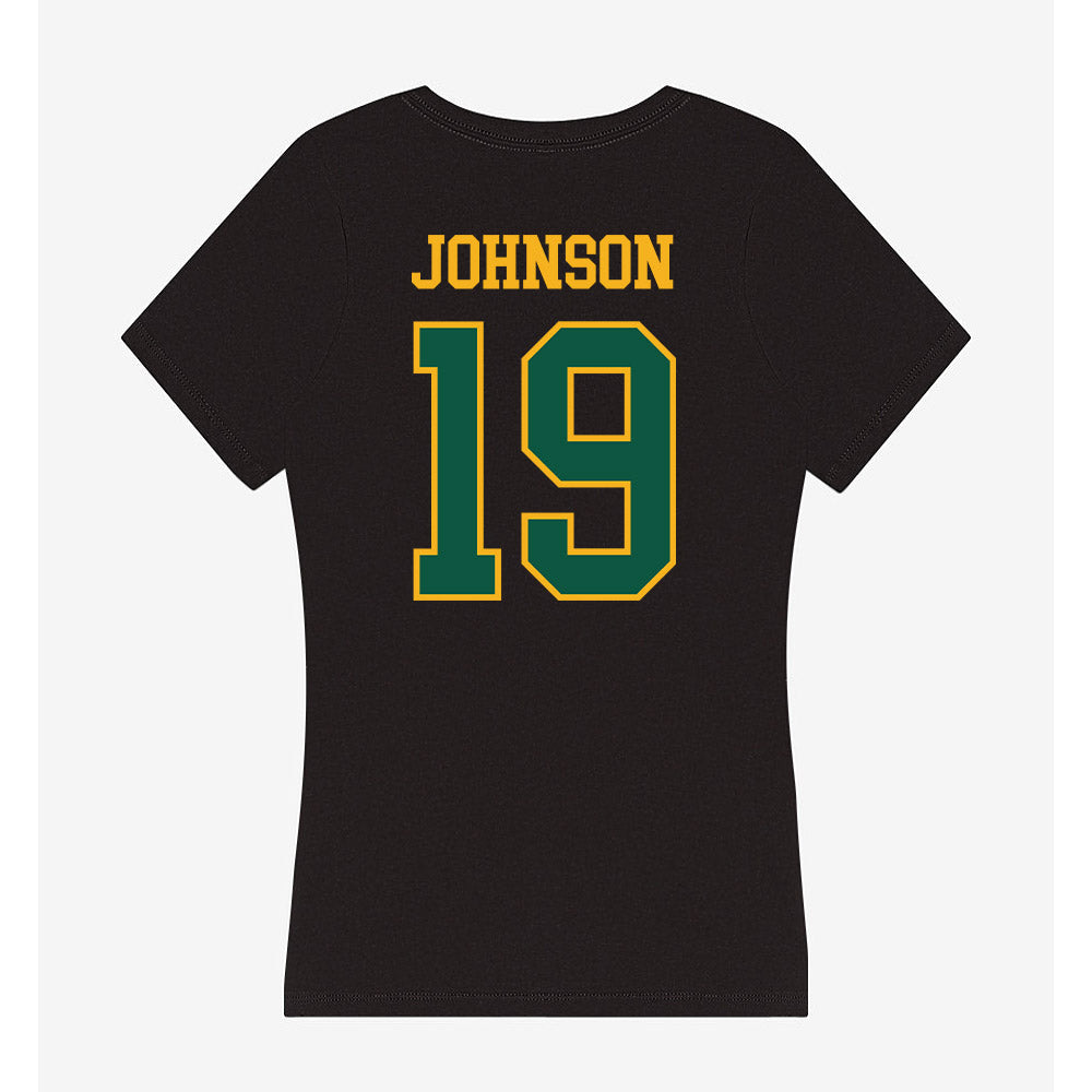 William & Mary - NCAA Football : Harrison Johnson - Women's V-Neck T-Shirt-1