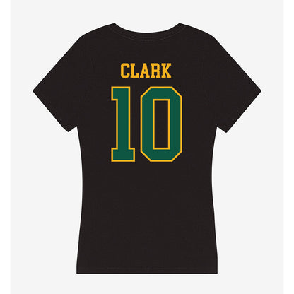 William & Mary - NCAA Football : Leon Clark - Women's V-Neck T-Shirt-1