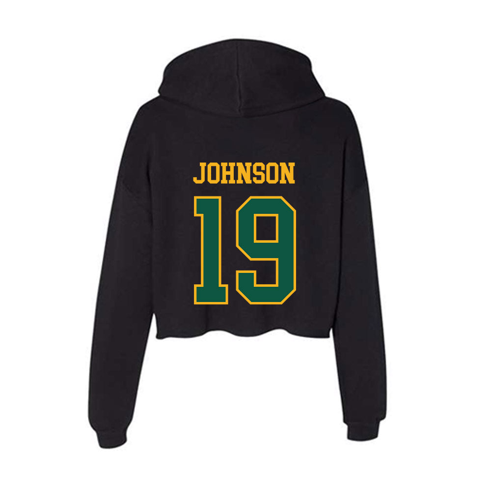 William & Mary - NCAA Football : Harrison Johnson - Women's Crop Fleece Hoodie-1