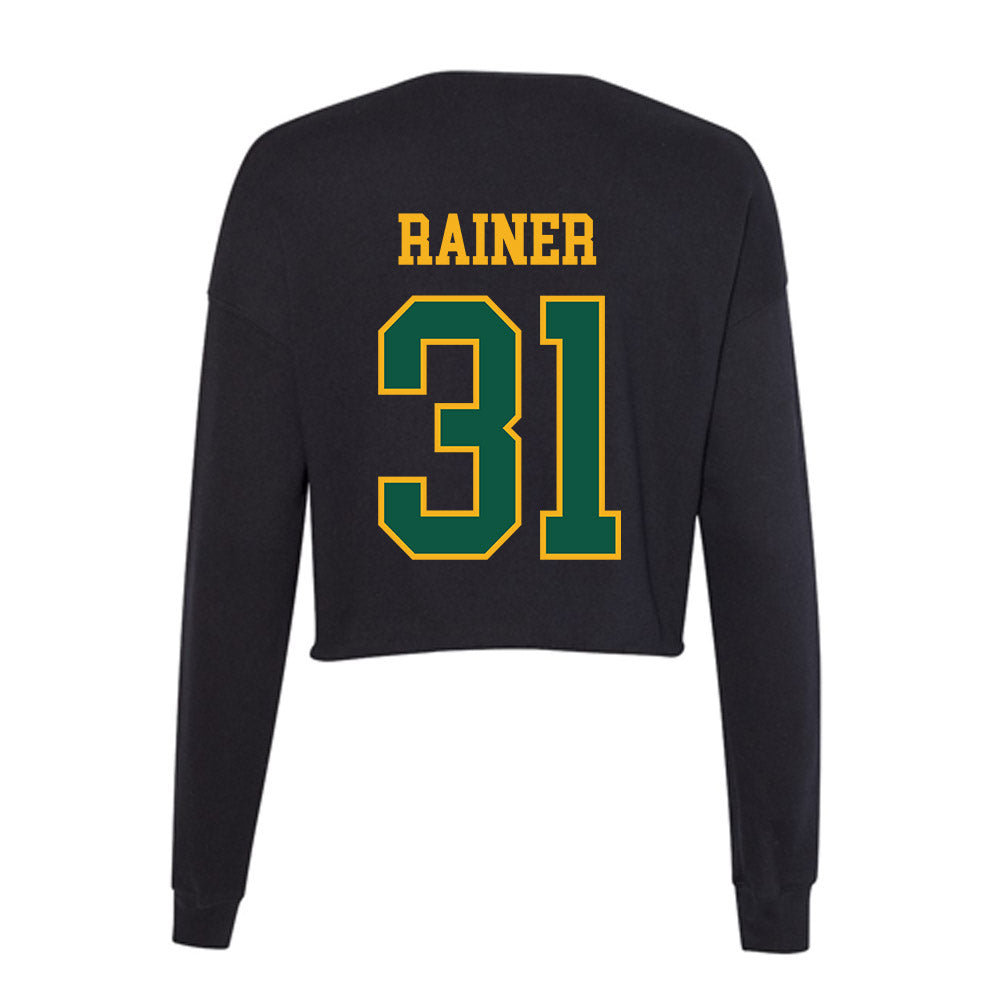 William & Mary - NCAA Football : Elijah Rainer - Women's Cropped Crew Fleece-1