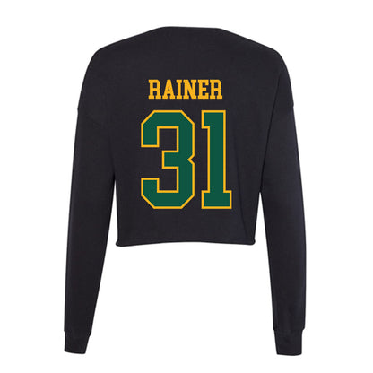 William & Mary - NCAA Football : Elijah Rainer - Women's Cropped Crew Fleece-1
