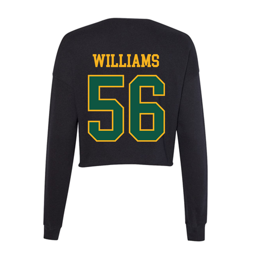 William & Mary - NCAA Football : Joseph Williams - Women's Cropped Crew Fleece-1