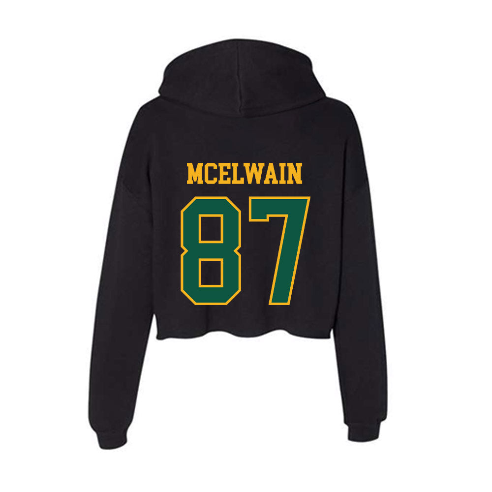 William & Mary - NCAA Football : Sean McElwain - Women's Crop Fleece Hoodie-1